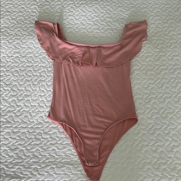Pink Ruffled Women’s One Piece - Picture 2 of 3